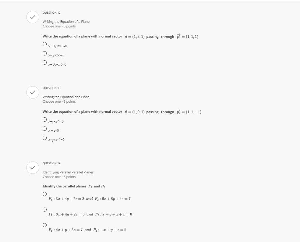 QUESTION 6 Equation of a Line Segment in 3D