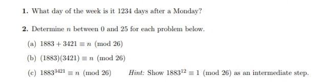 kindly answer it perfectly 1. What day of the