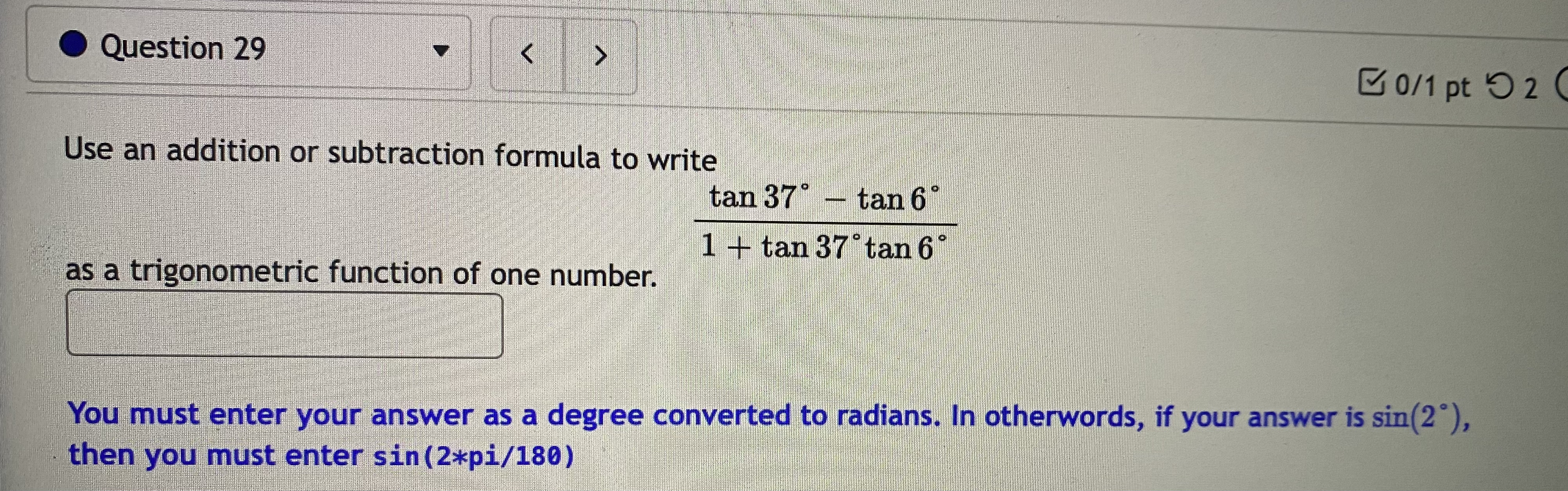 Question 29 0/1 pt 9 2 Use an addition or