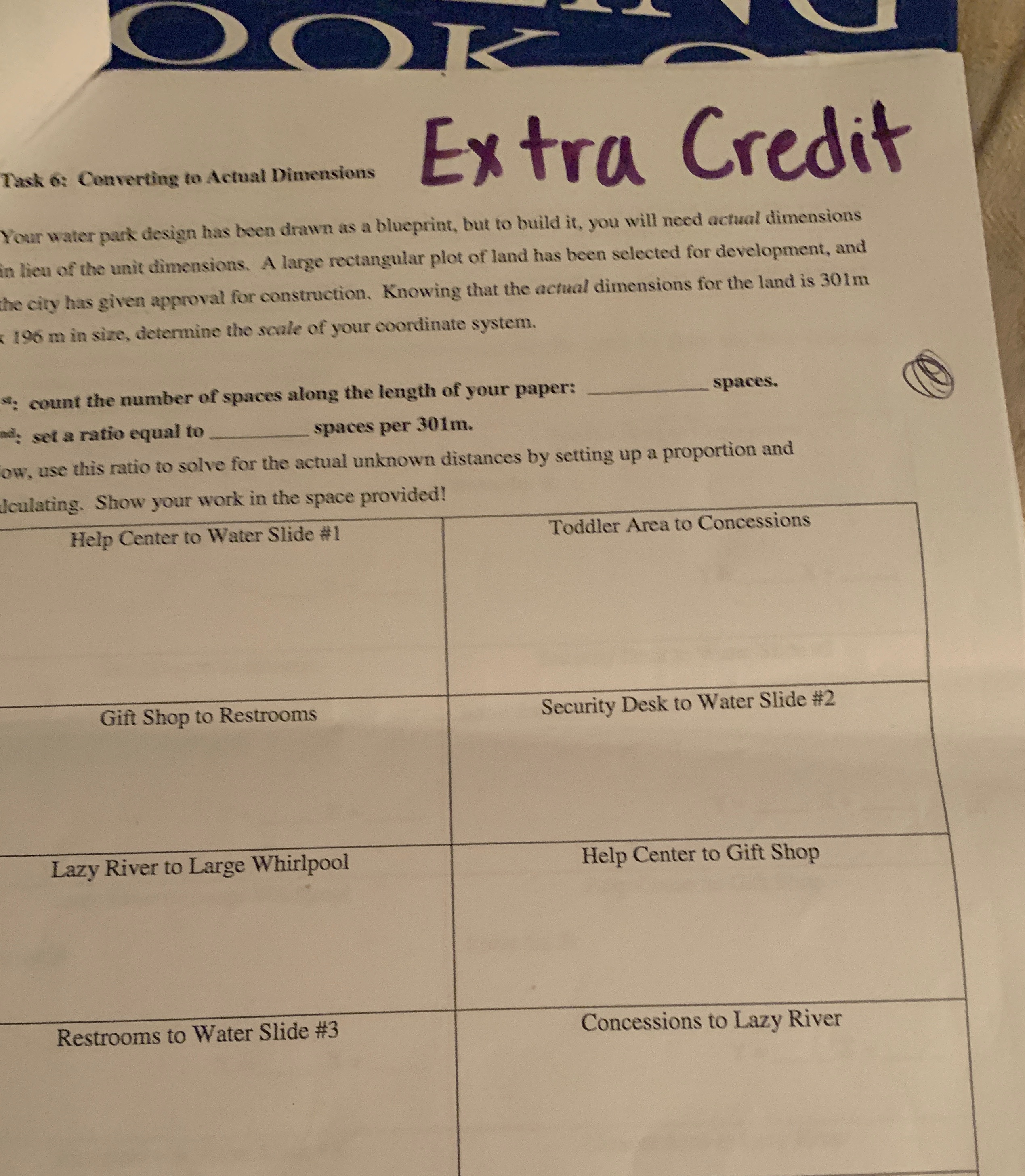 OOK Task 6: Converting to Actual Dimensions Extra