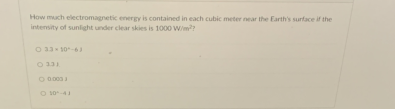 10 How much electromagnetic energy is contained