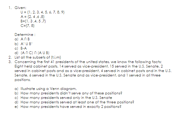 F43.\" . Given: U={l,2,3,4.5.6r?;5.9} A = {2, 4-