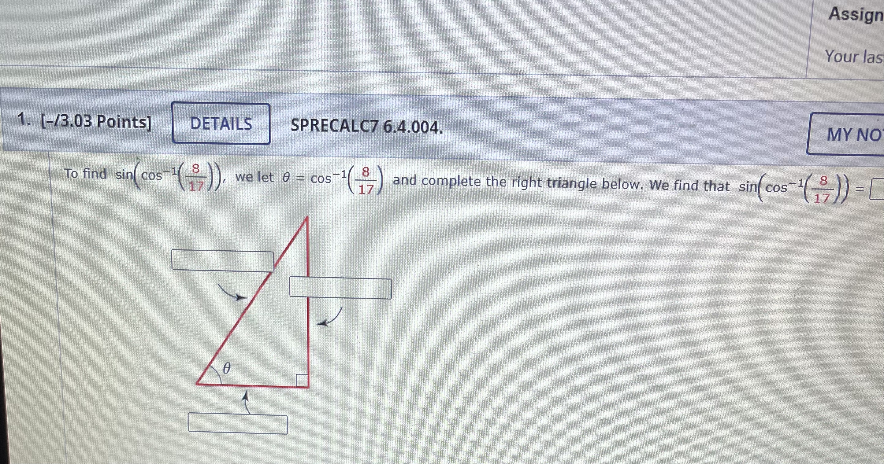 Assign Your las 1. [-/3.03 Points] DETAILS