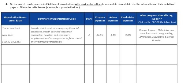 4. On the search results page, select 3 different