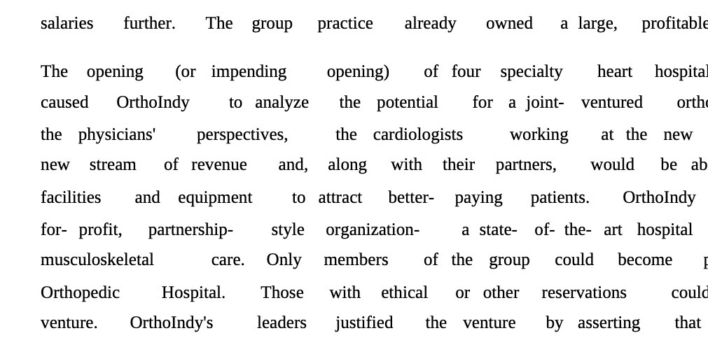 salaries further. The group practice already