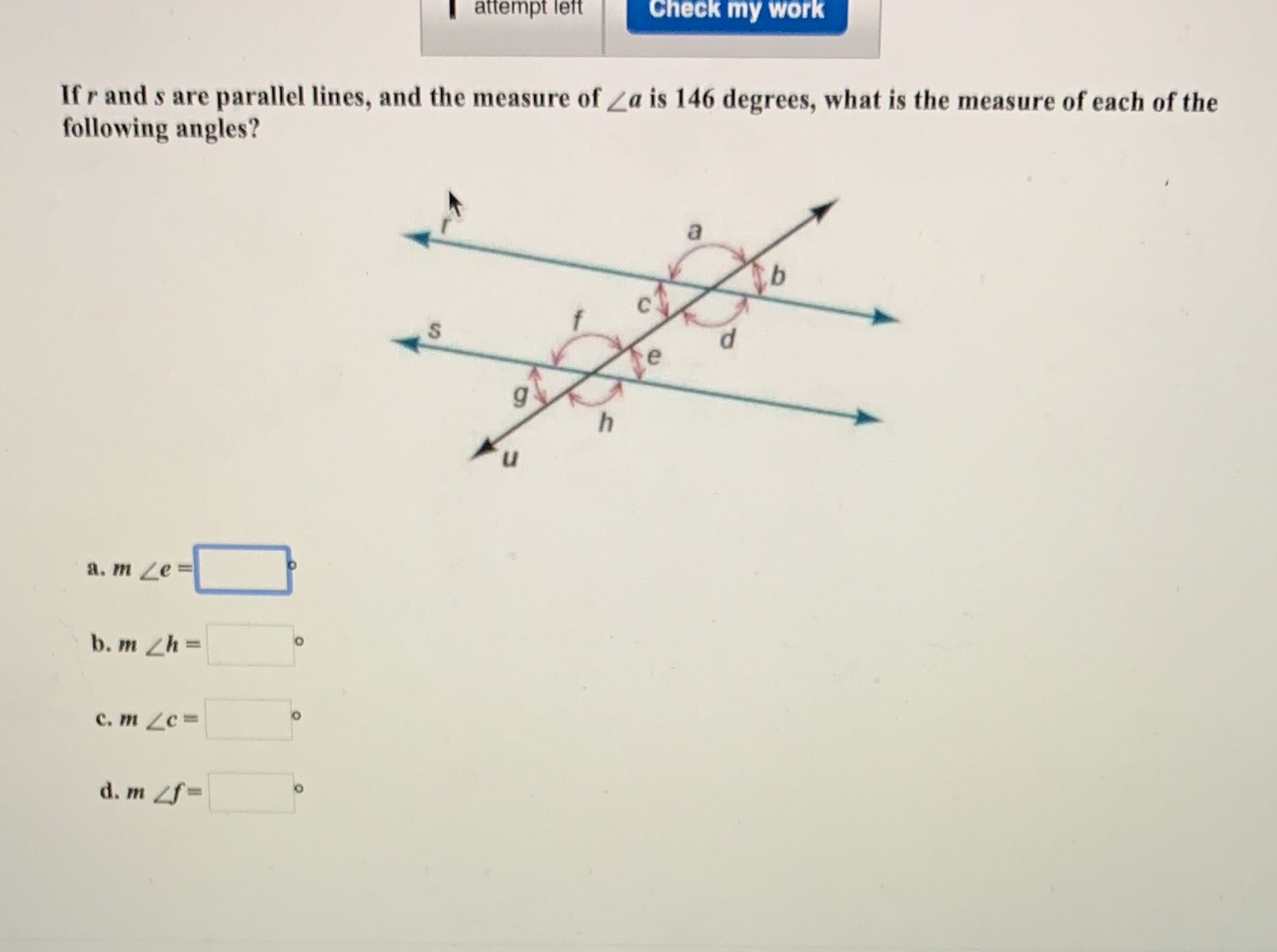 attempt left Check my work If r and s are