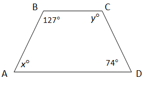 In quadrilateral ABCD, AE= x+22, andBE= 2x-18.