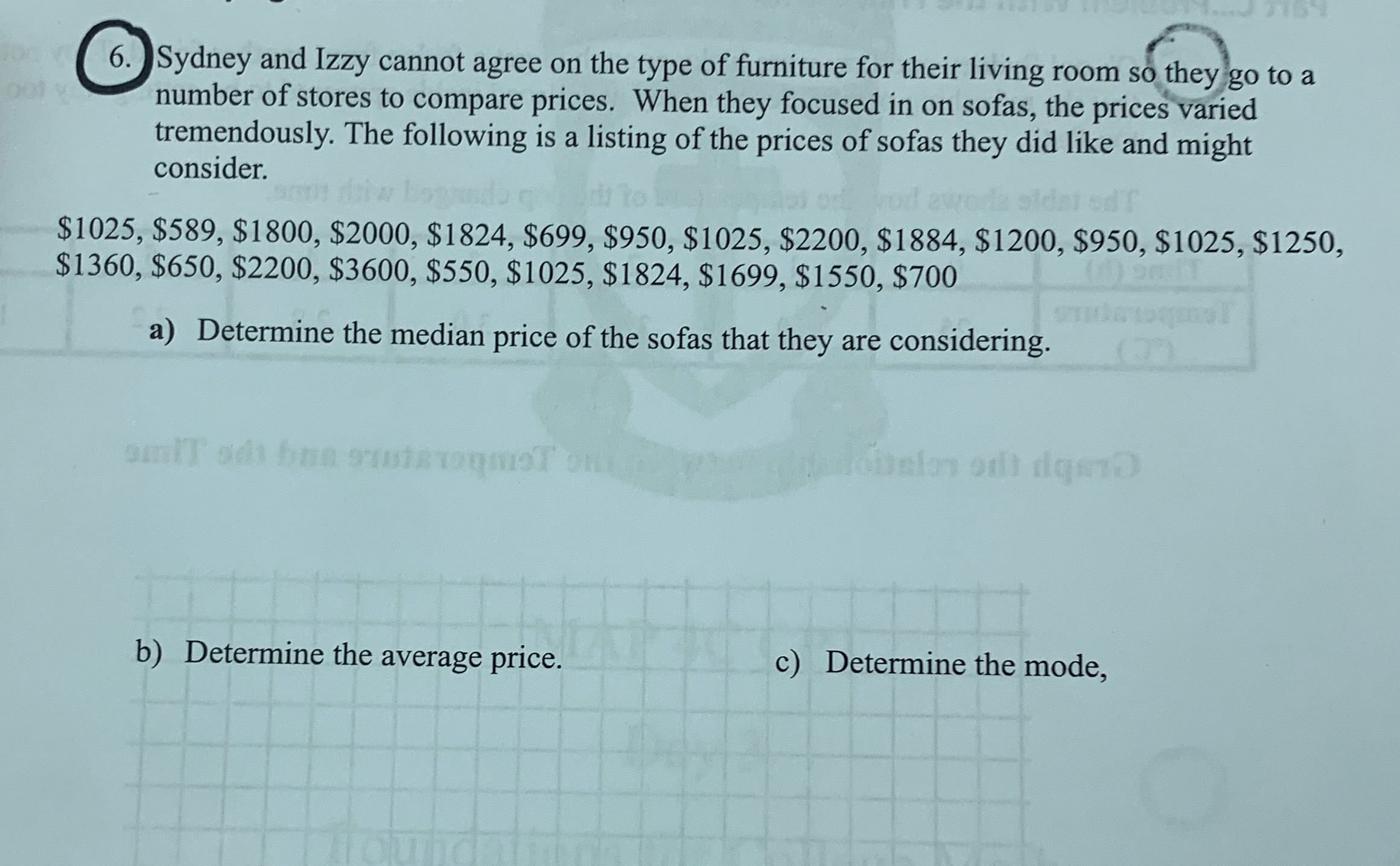 6. Sydney and Izzy cannot agree on the type of
