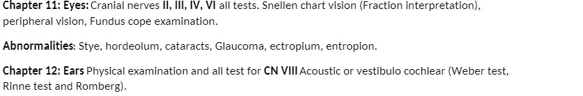 Chapter 11: Eyes: Cranial nerves II, III, IV, VI