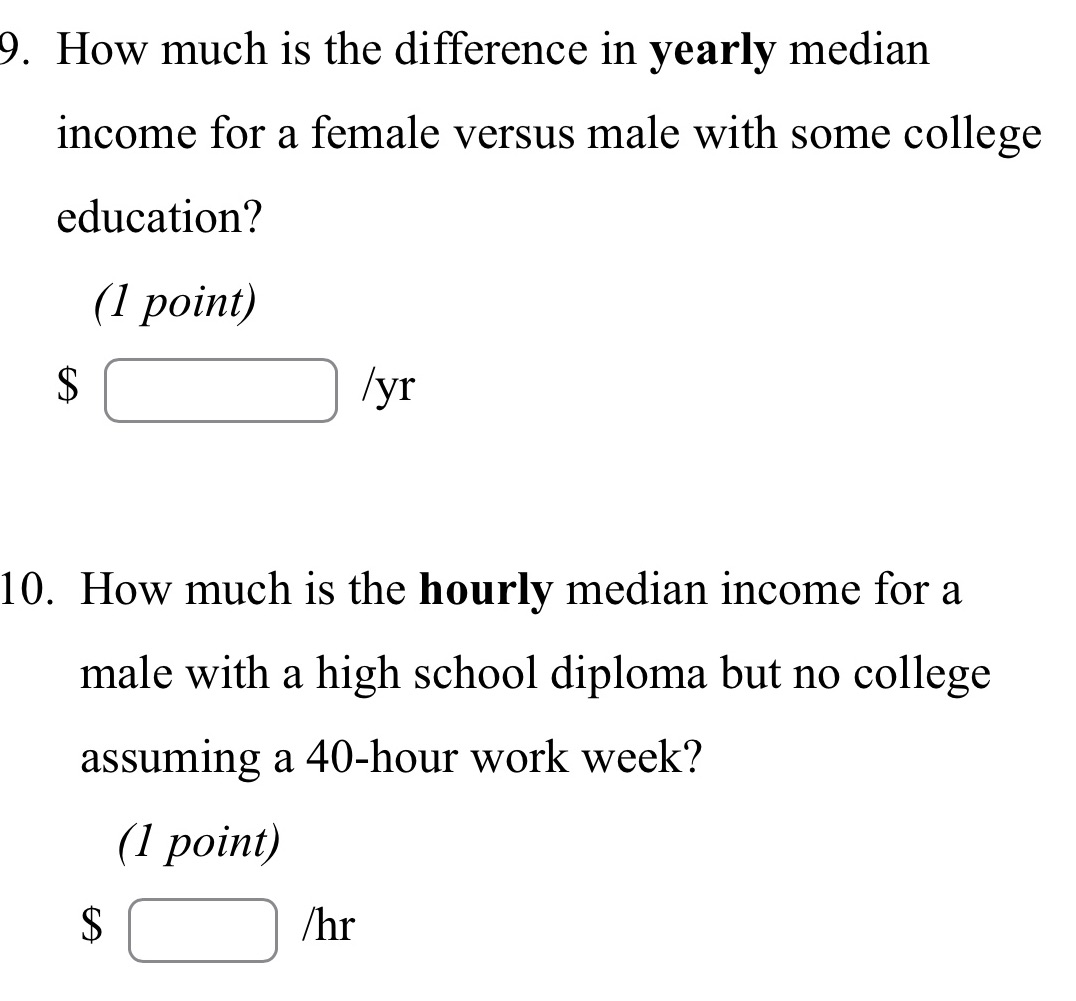 9. How much is the difference in yearly median