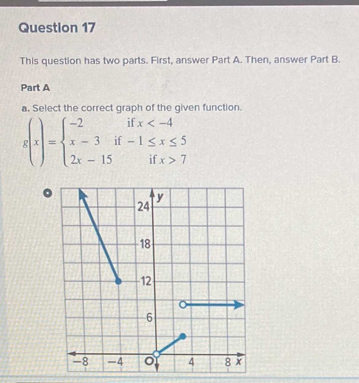 Question 17 This question has two parts. First,