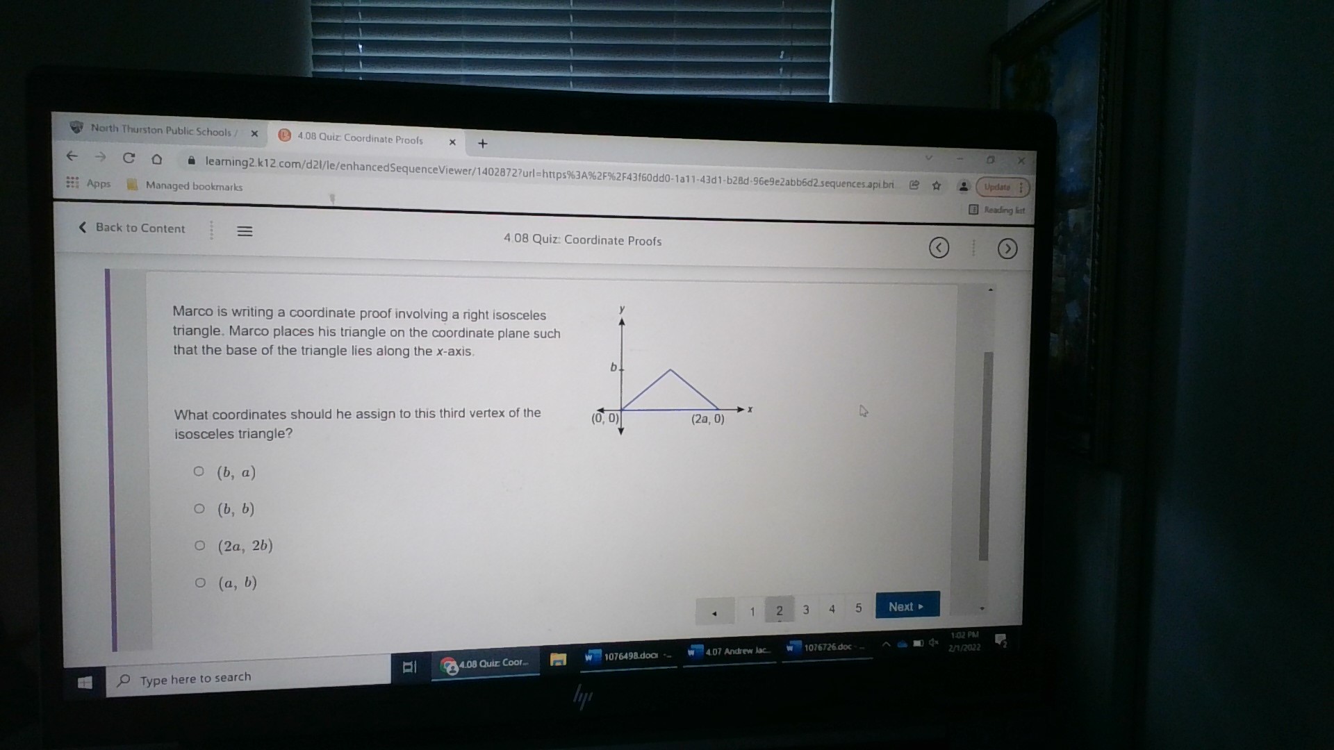 North Thurston Public Schools / X 4.08 Quiz: