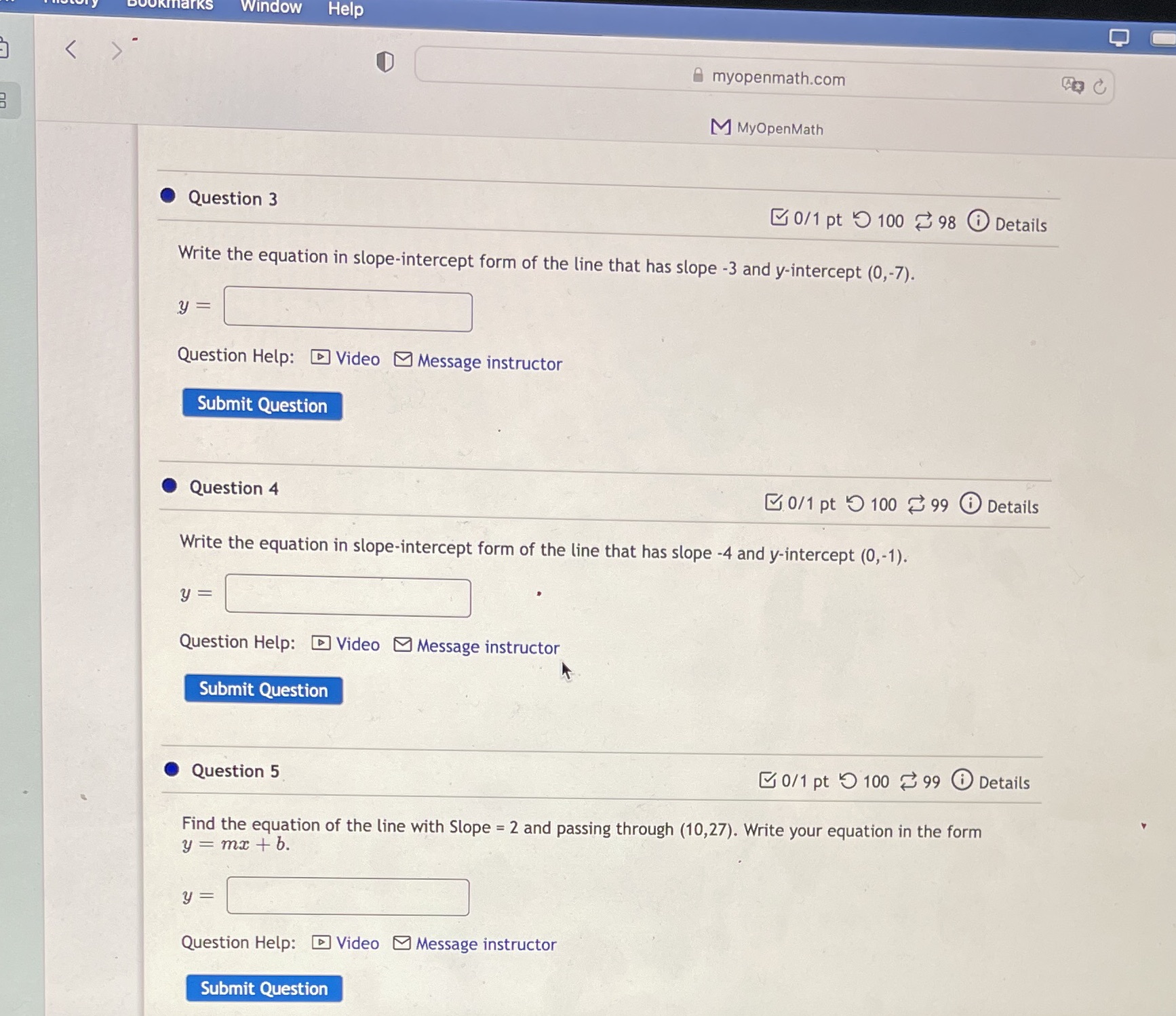 L1\" 9 myopenmath.com M MyOpenMath 0 Question 3