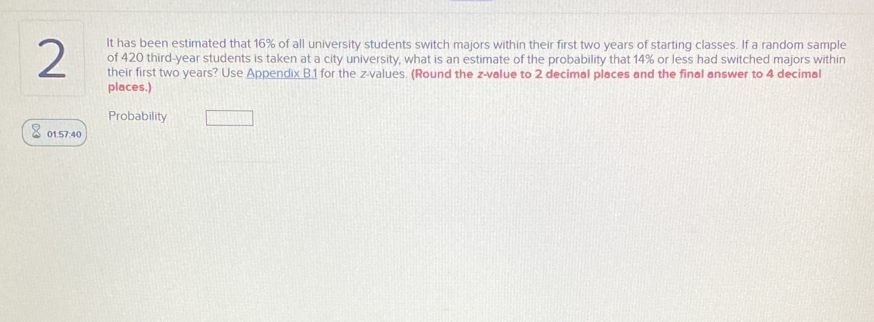 2 It has been estimated that 16% of all