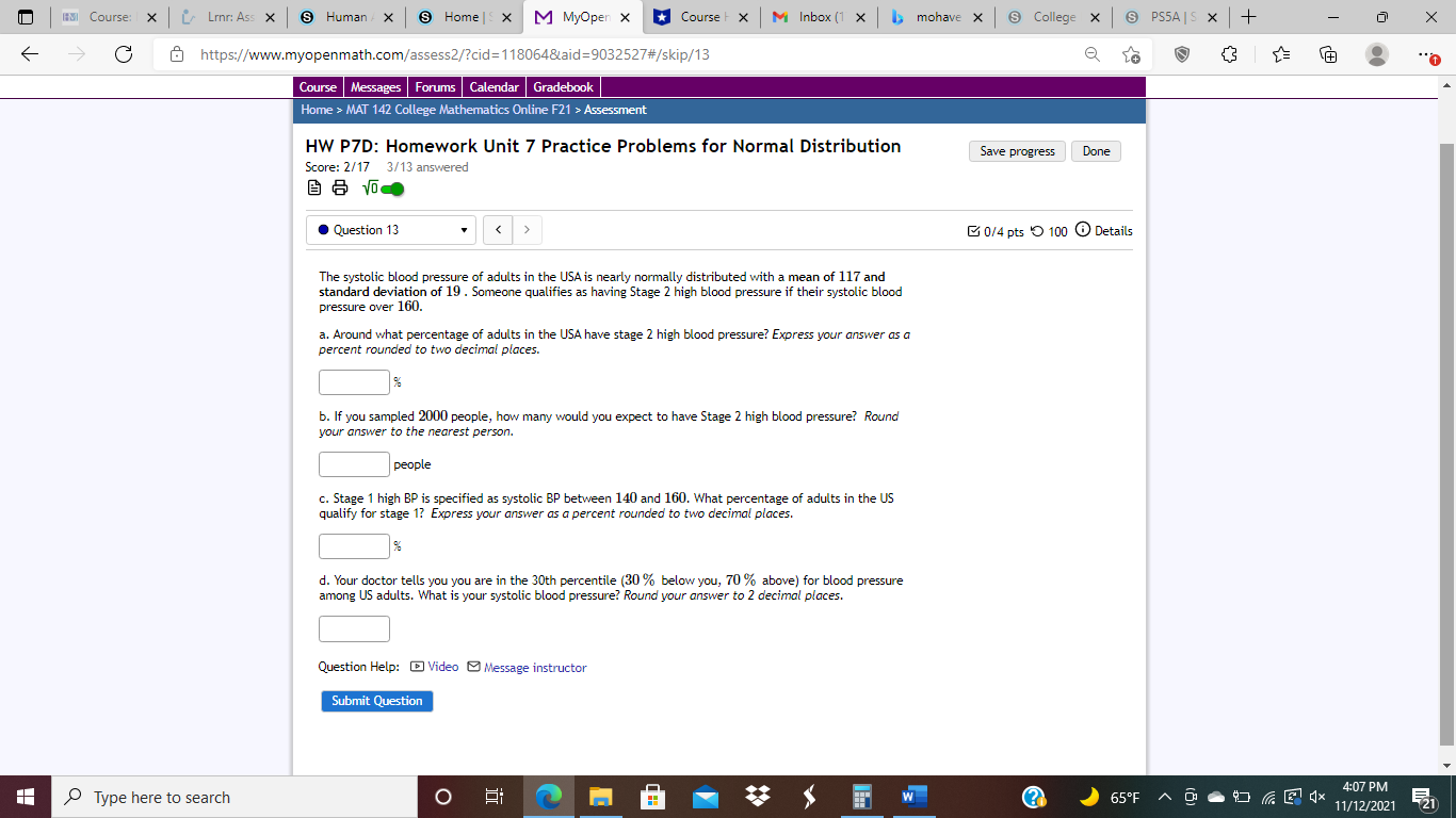 HI Course: | X L Lre: Ass X @ Human / X S Home |
