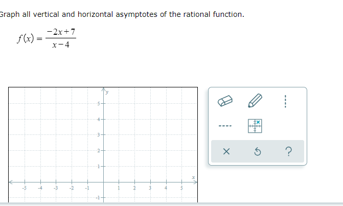 question 1 Graph all vertical and horizontal