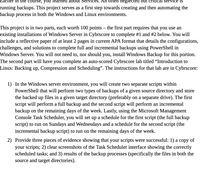 Earlier in the course, you learned about