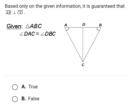 Based only on the given information, it is