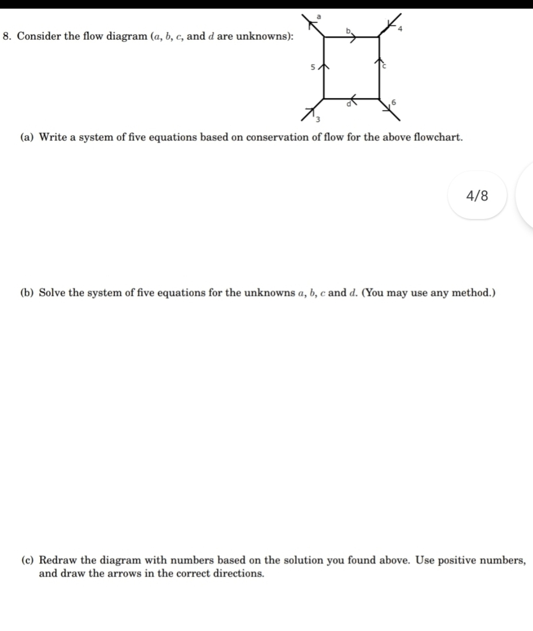 please send solution for part b only handwritten