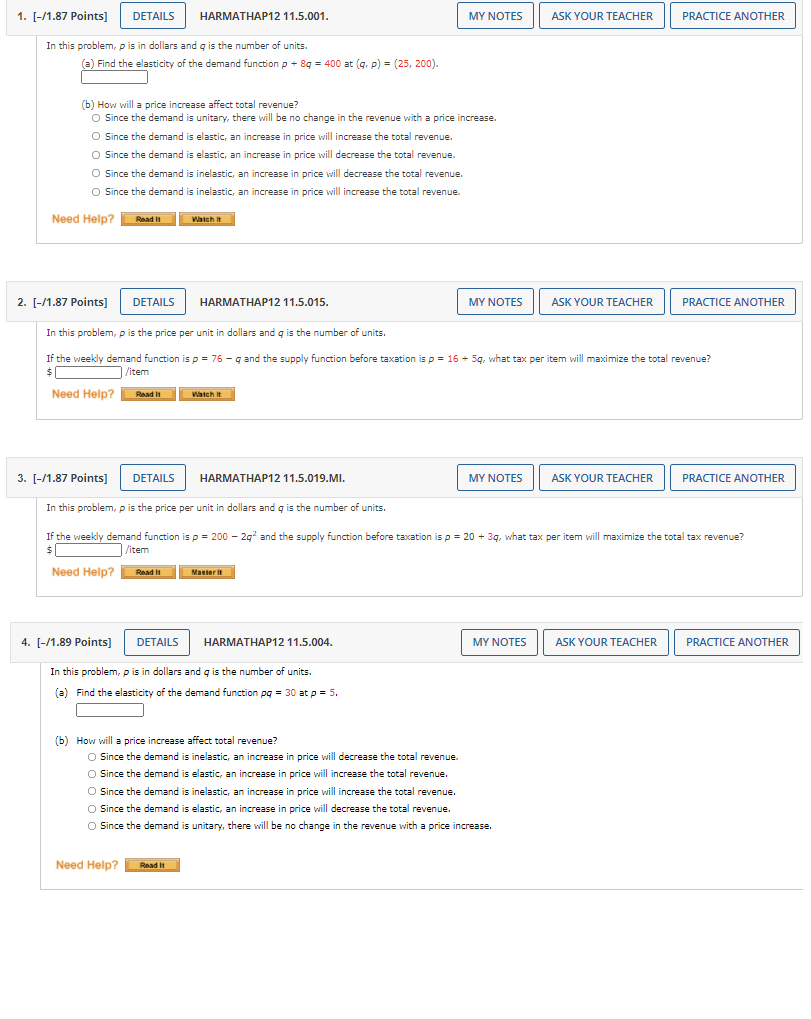 please solve 1. [-/1.87 Points] DETAILS