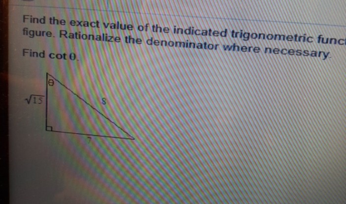 need the answer Find the exact value of the