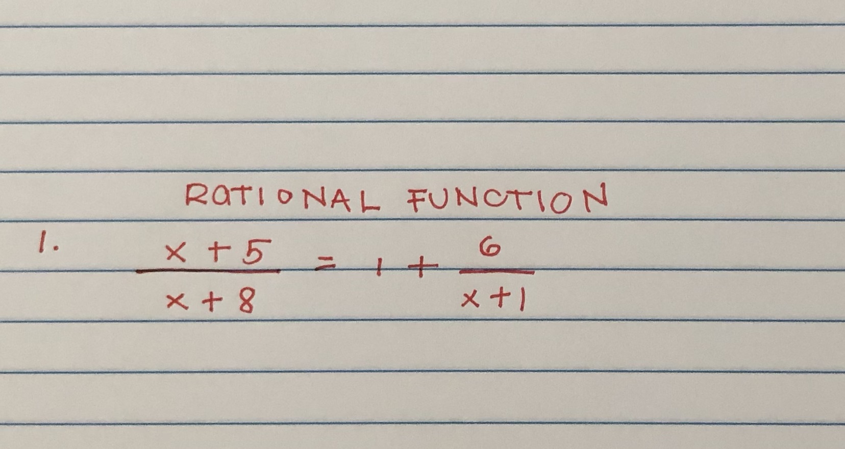 Can you explain this for mee RATIONAL FUNCTION 1