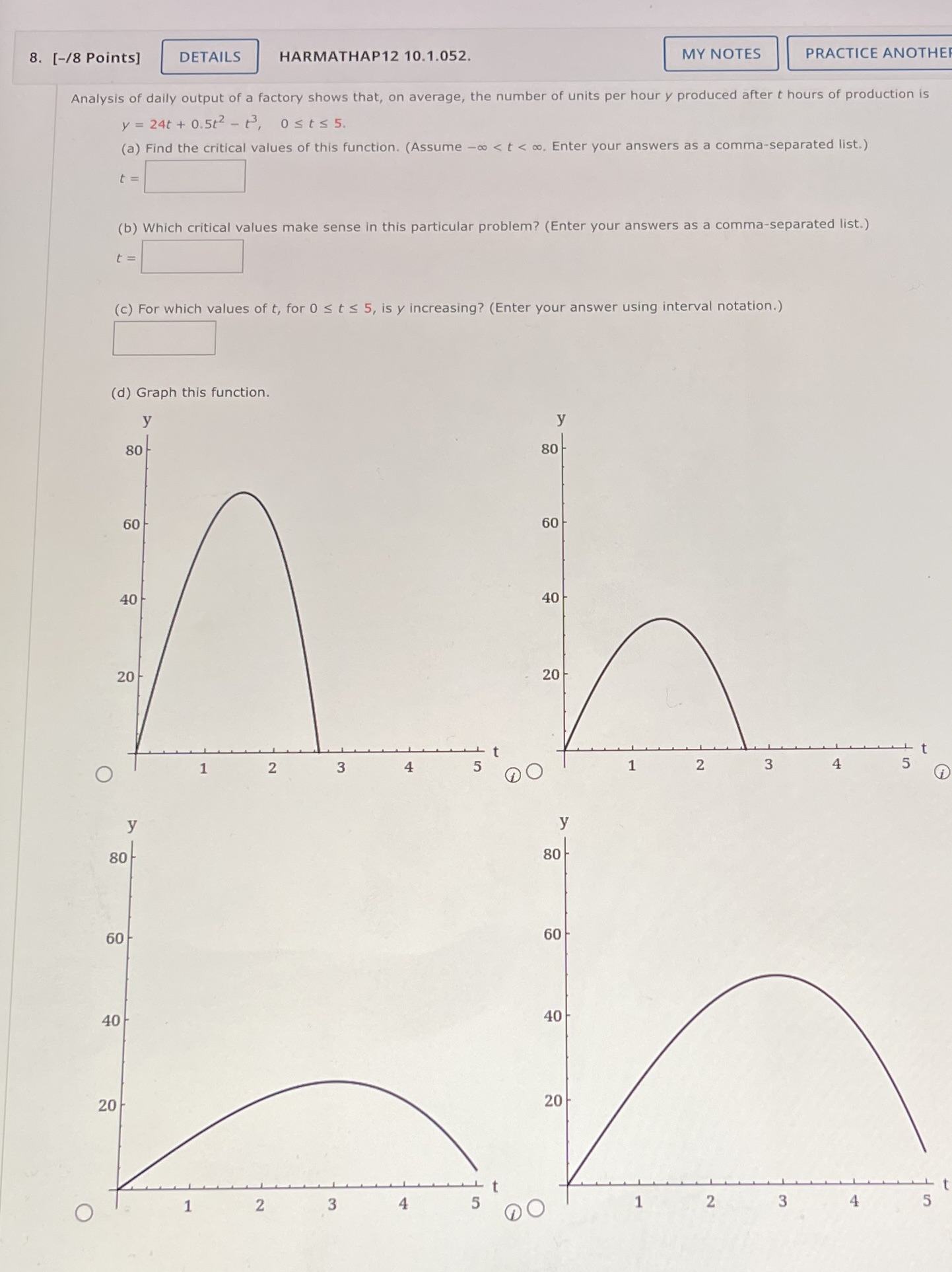 8. [-/8 Points] DETAILS HARMATHAP12 10.1.052. MY