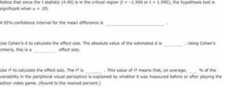 Notice th nce the I sto Um Cohen's d to