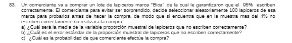 83. Un comerciante va a comprar un lote de