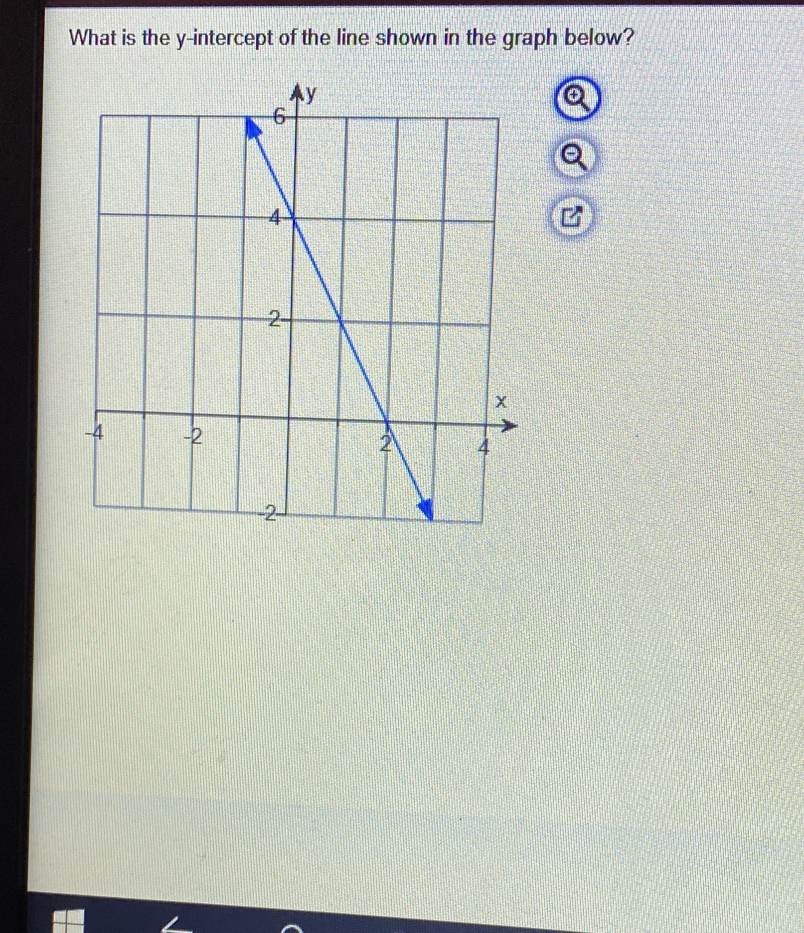 Mth 154 What is the y-intercept of the line shown
