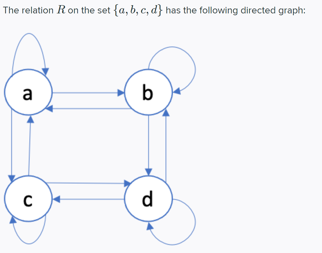 \f\f\f\f\fMark the correct answer(s). R is