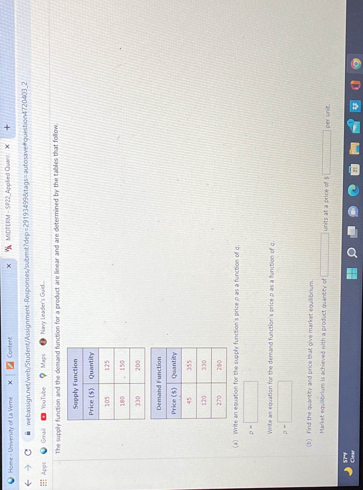Home - University of La Verne X Content A MIDTERM