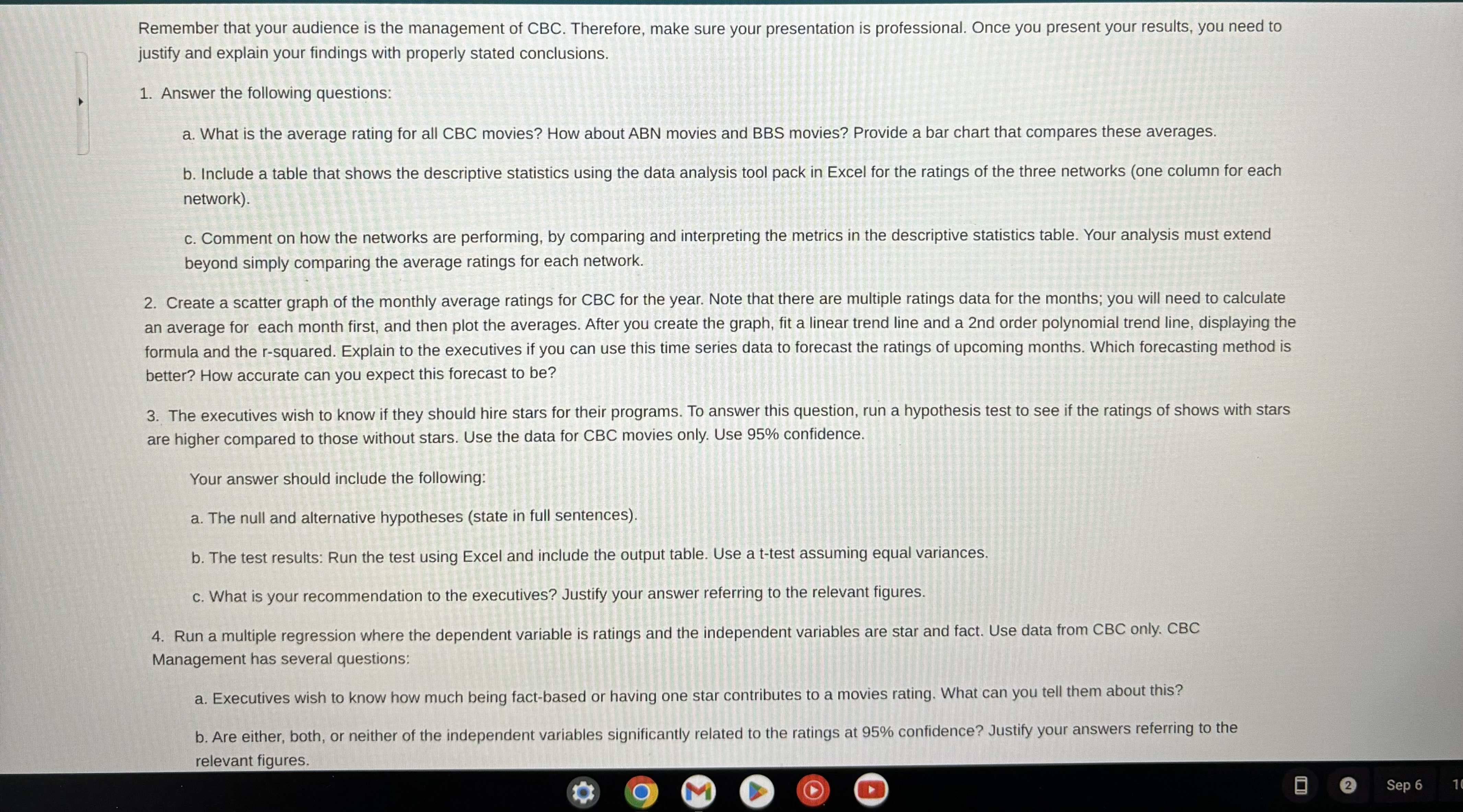 GB513 Business Analytics B$ 2 2 QA b Content