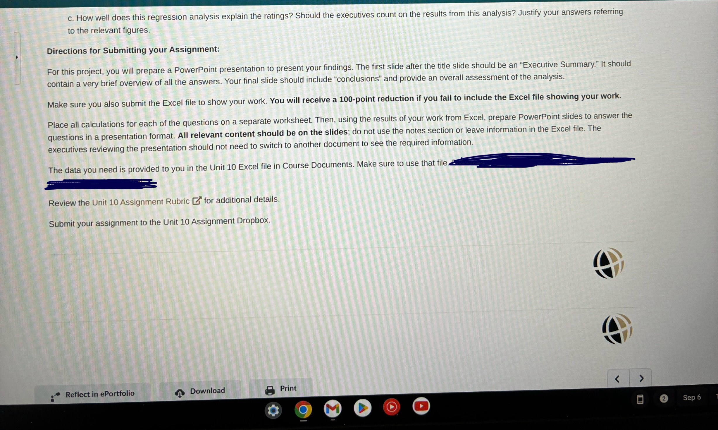 GB513 Business Analytics B$ 2 2 QA b Content