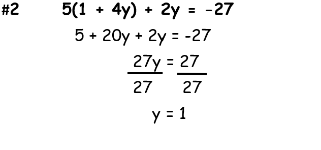 #1 -2(8x + 8 = -32 -16x + 16 = -32 -16 -16 -16X =