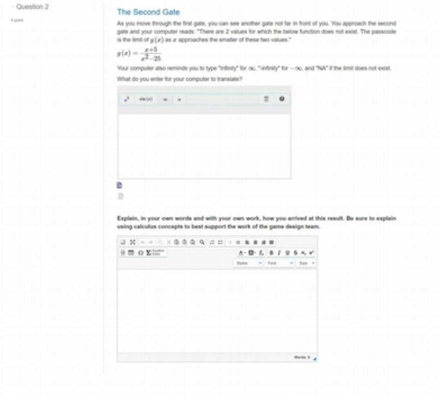 Question 2 The Second Gate As you move trough the
