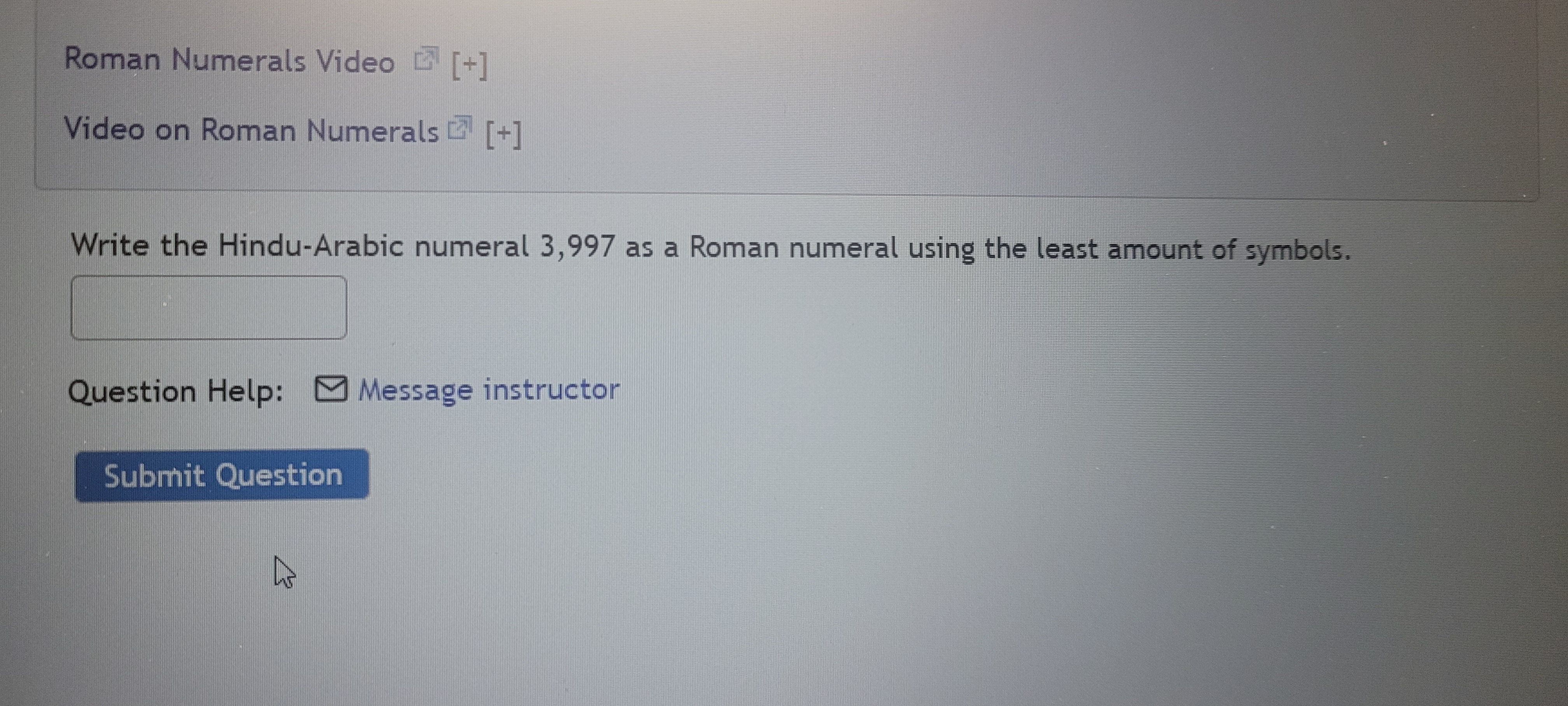 Text D Roman Numerals Video _ [+] Video on Roman