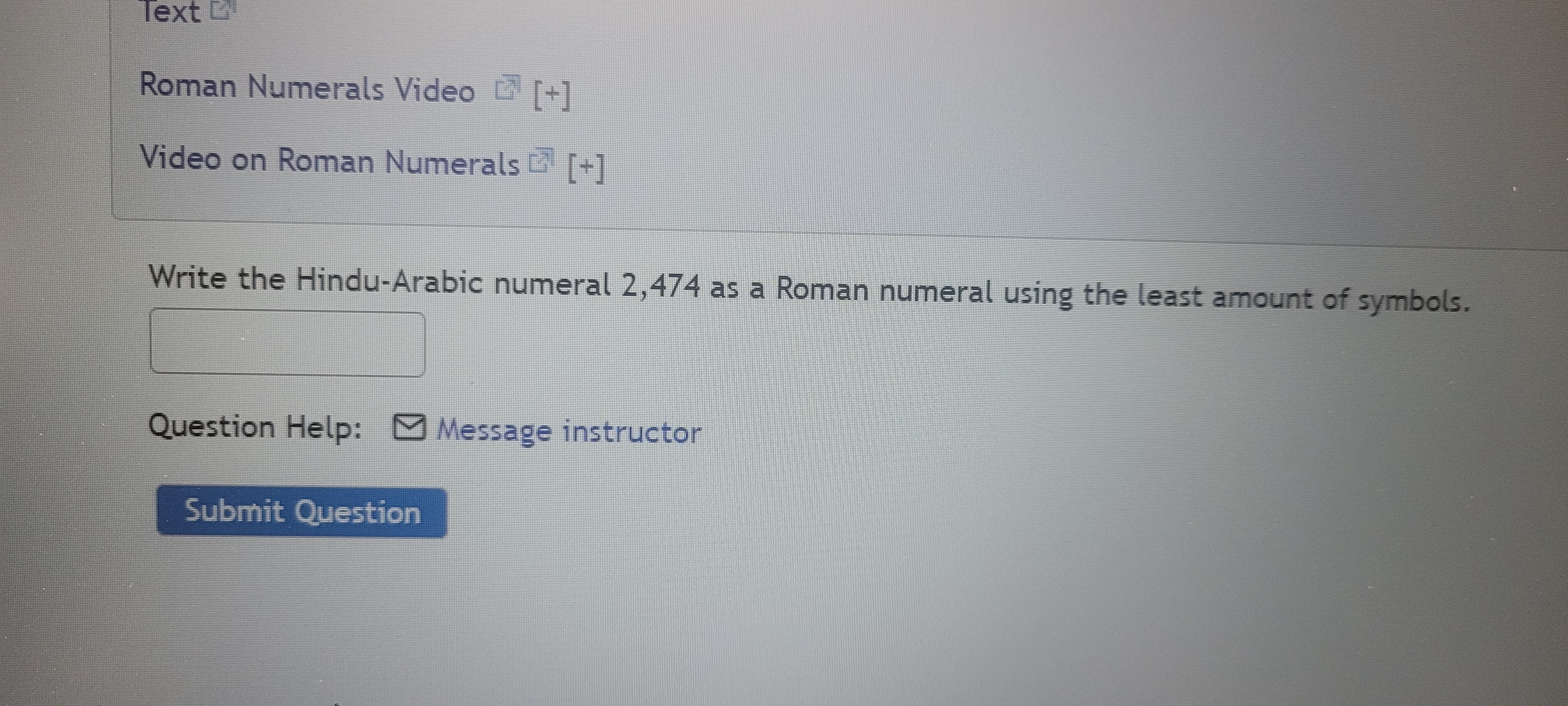 Text D Roman Numerals Video _ [+] Video on Roman