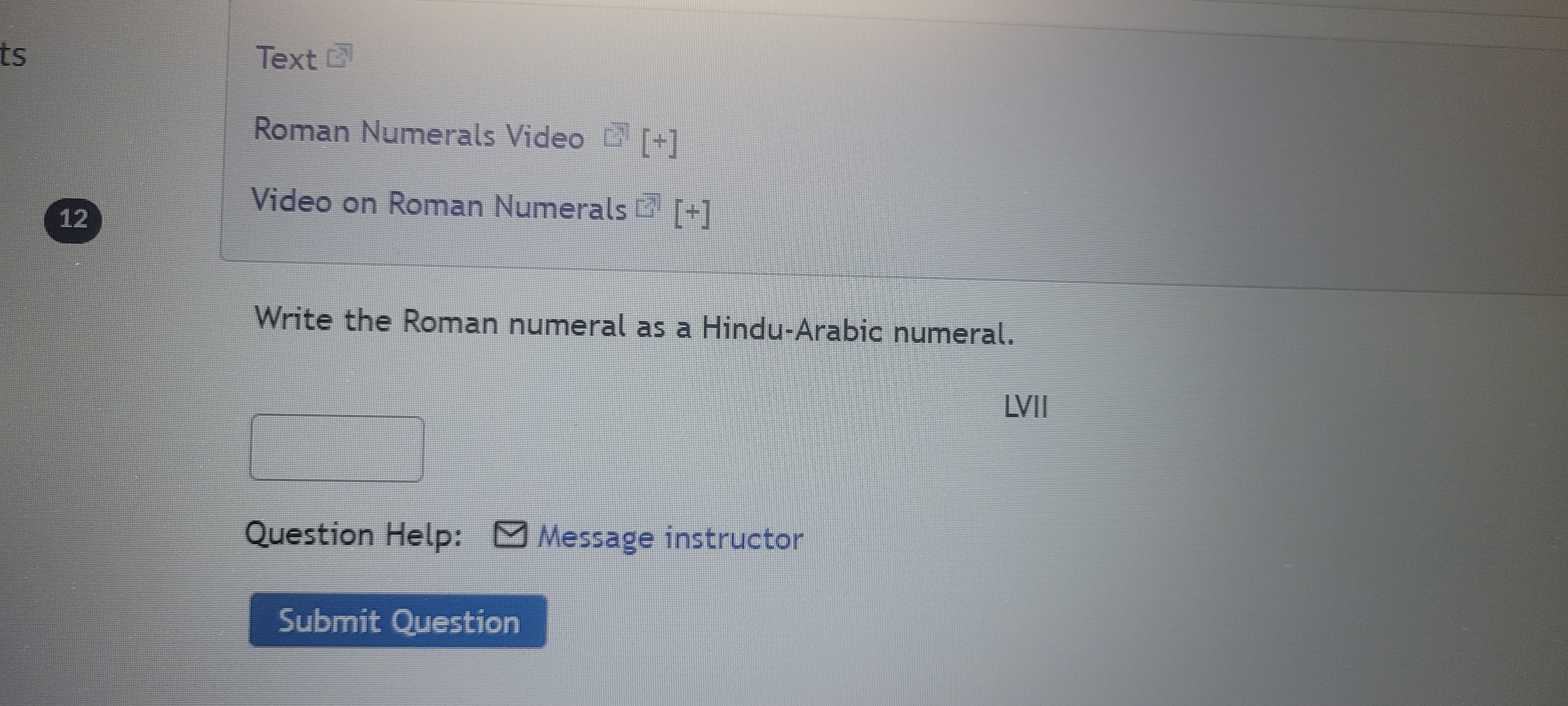 Text D Roman Numerals Video _ [+] Video on Roman