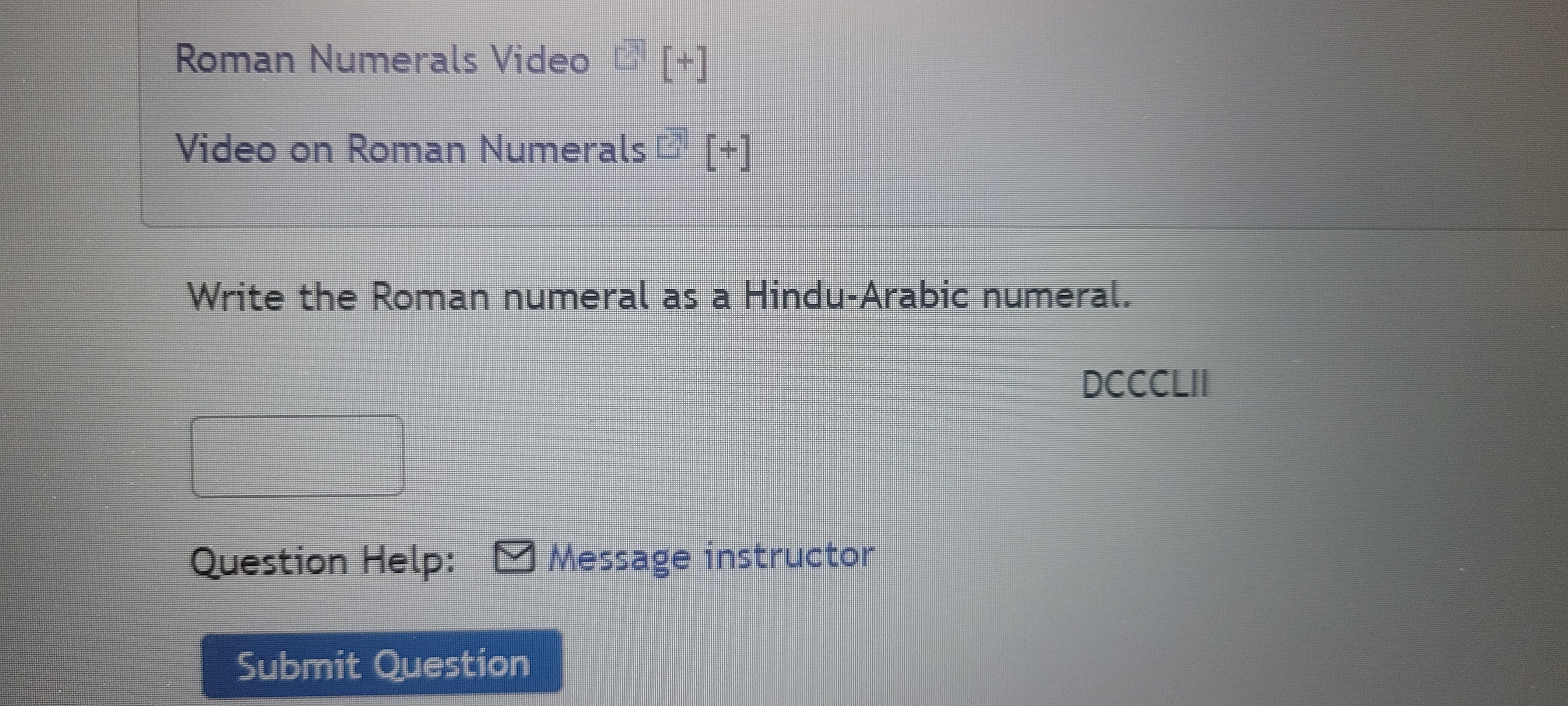Text D Roman Numerals Video _ [+] Video on Roman