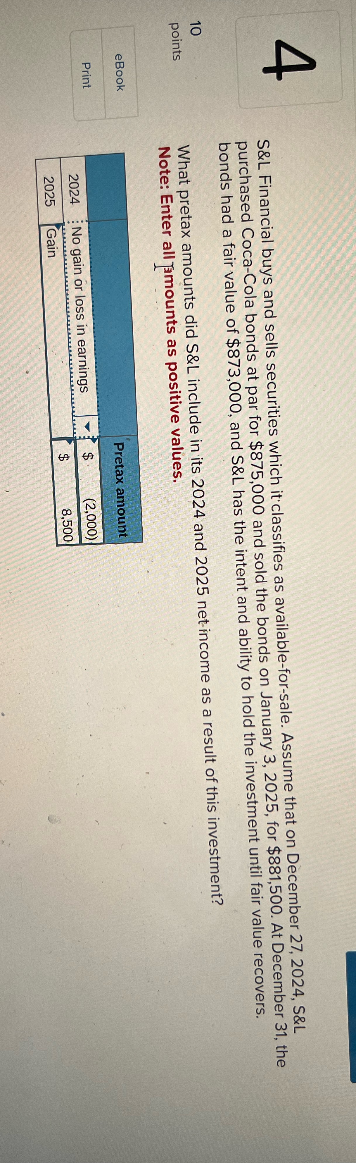 S&L Financial buys and sells securities which it