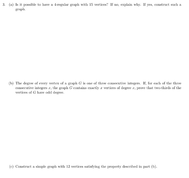 Discrete Math 3. {a} Is it possible to have a