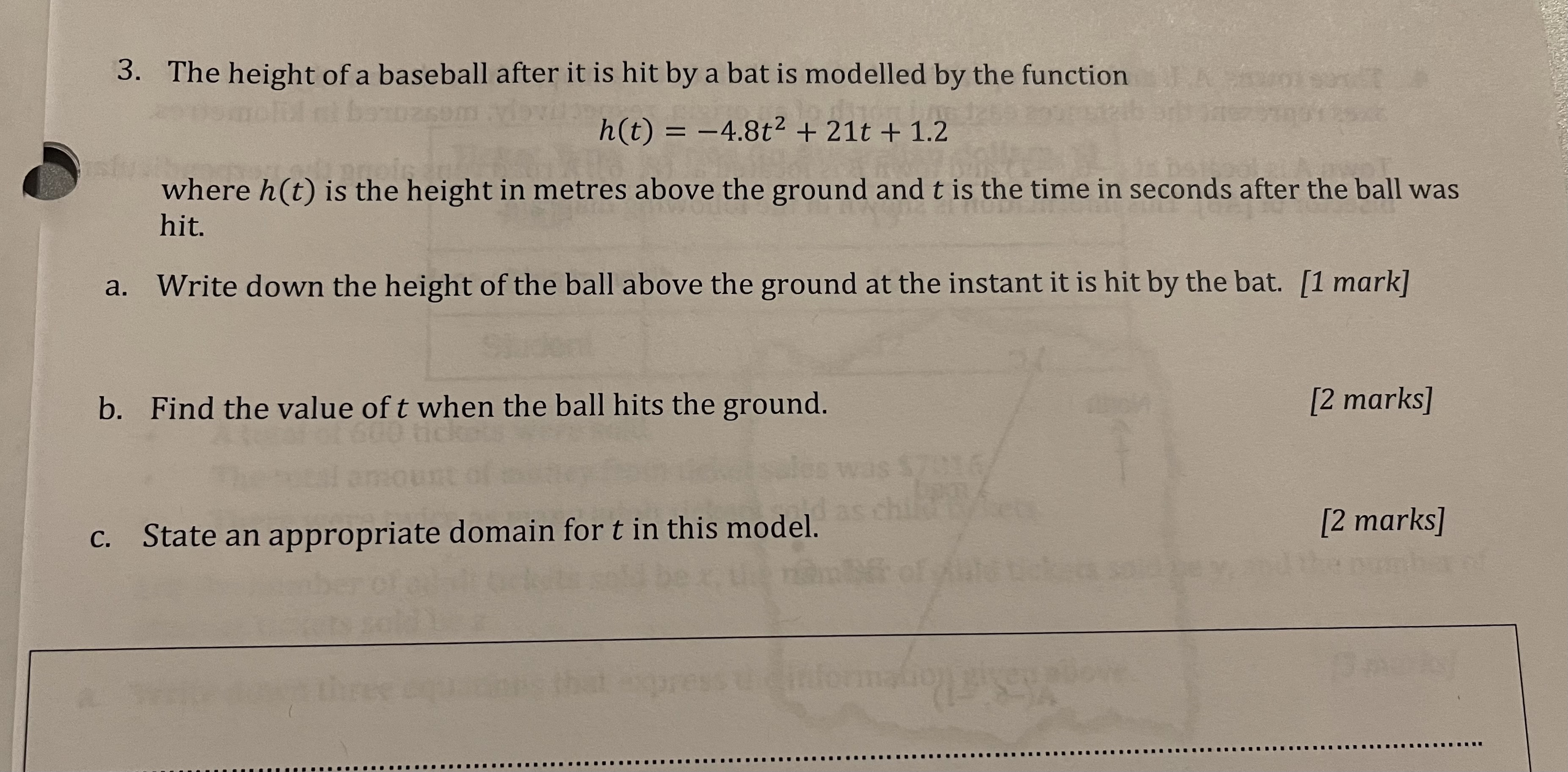answer the questions and show your steps 1. The