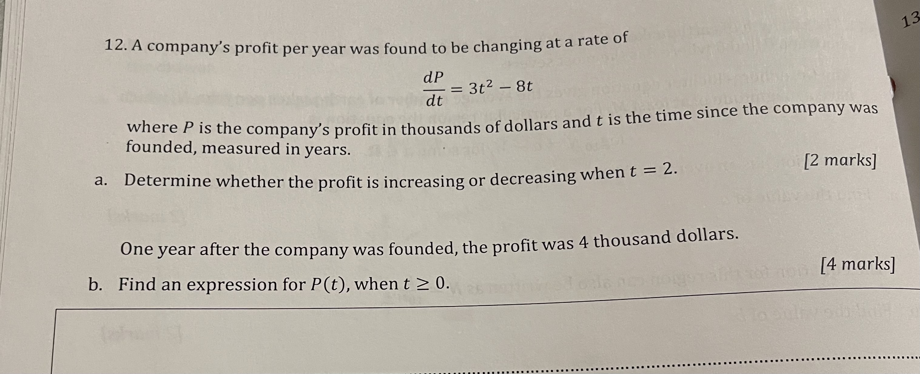 answer the questions and show your steps 1. The