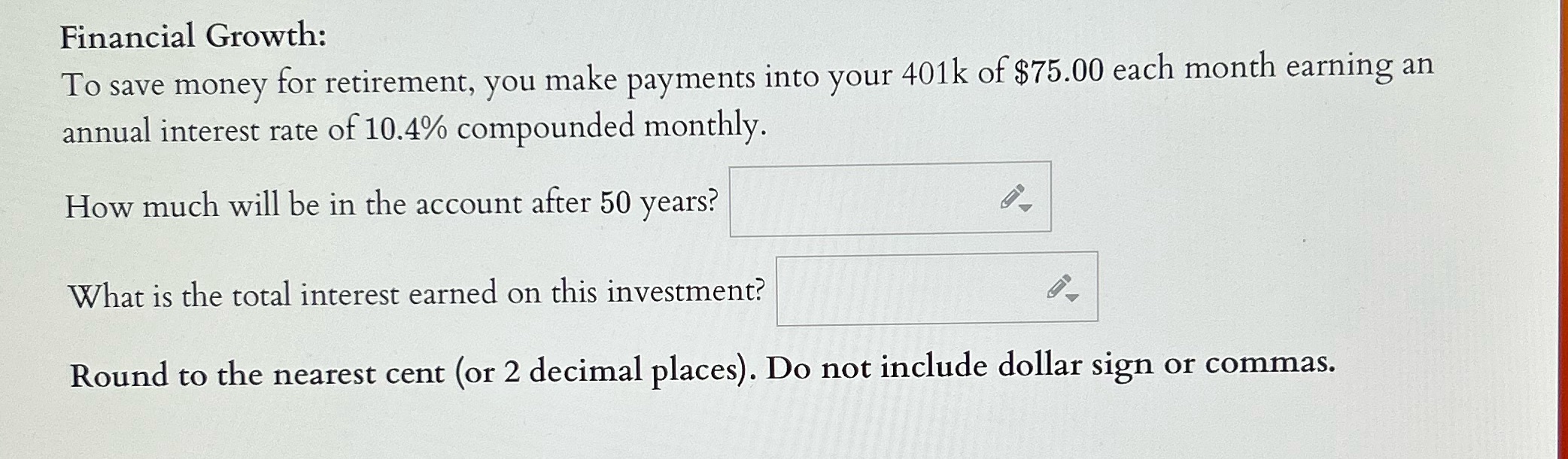 Financial Growth: To save money for retirement,