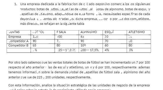 1. Una empresa dedicada a la fabrication de cal: