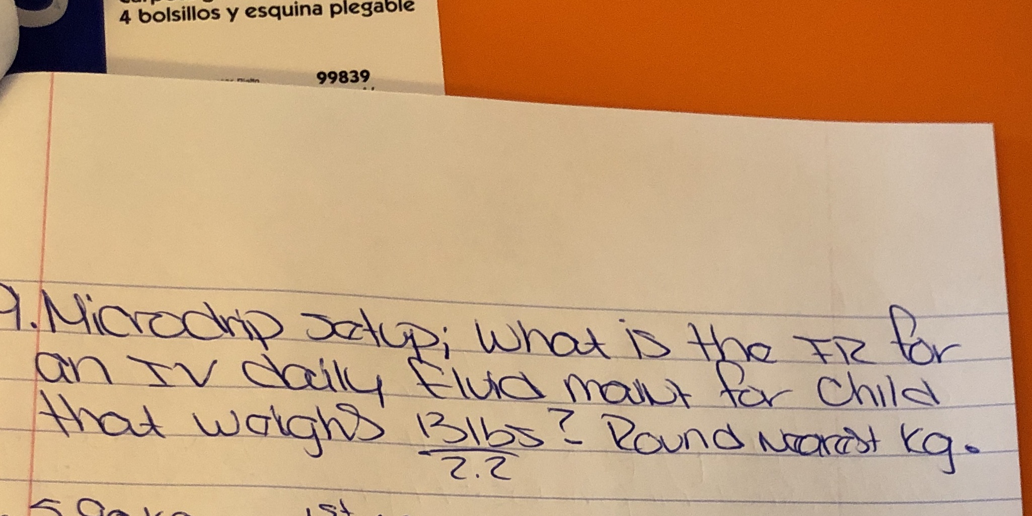 4 bolsillos y esquina plegable 99839 1. Microdrip