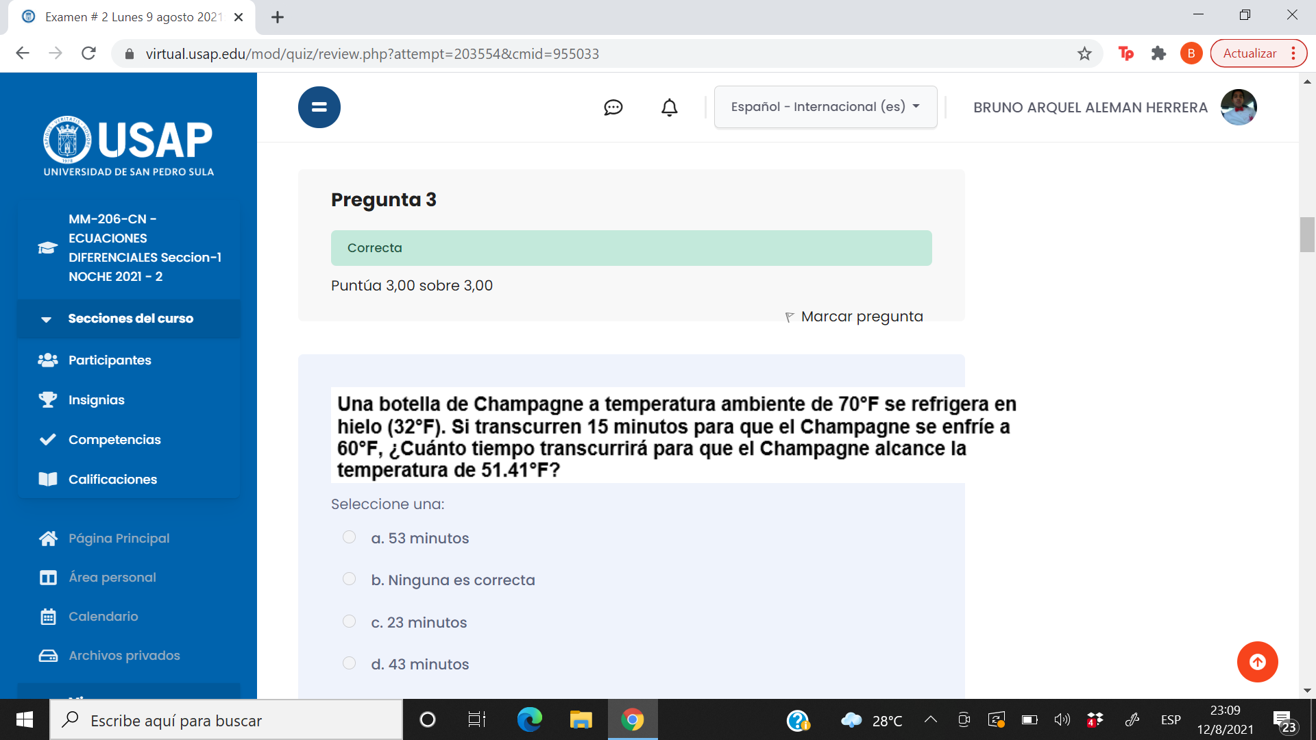 Examen # 2 Lunes 9 agosto 2021 X + X  style=