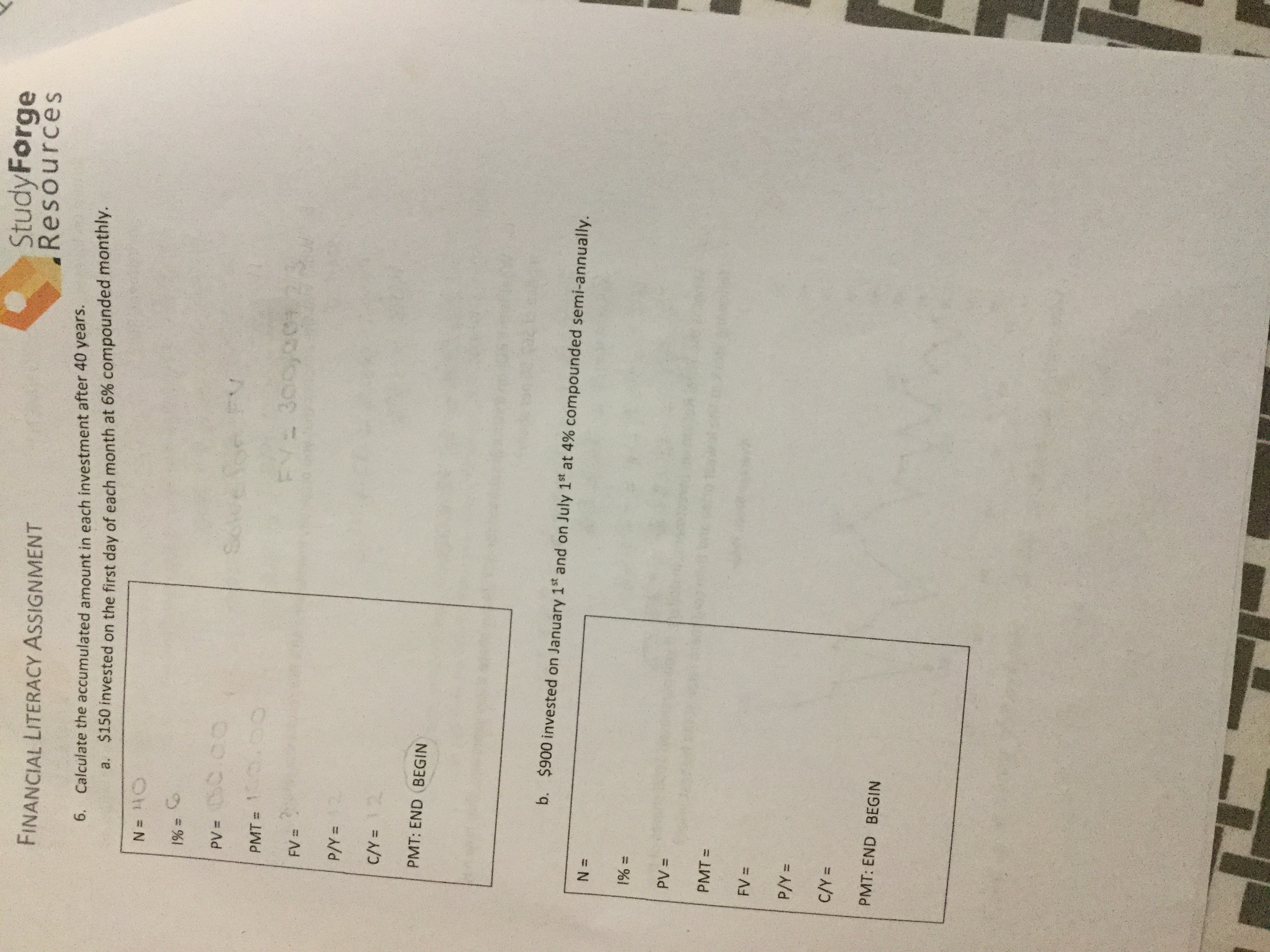 Can someone please help me with my financial