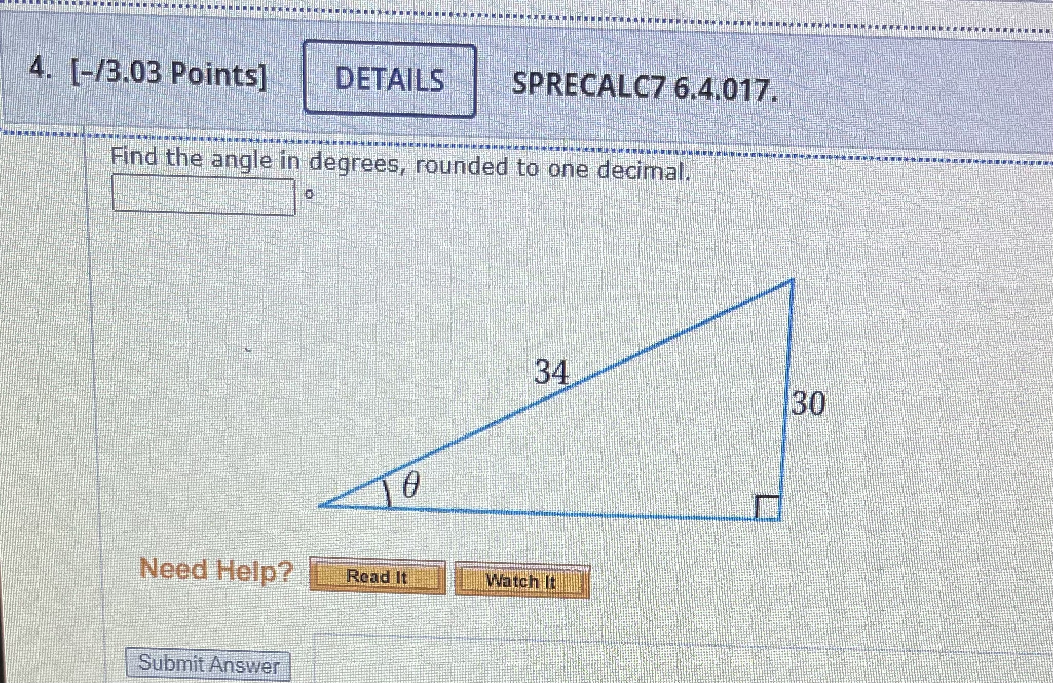 4. [-/3.03 Points] DETAILS SPRECALC7 6.4.017.